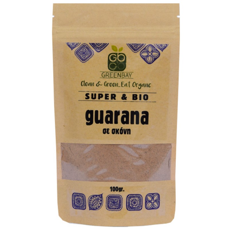 GREEN BAY Γκουαρανά σε σκόνη (100γρ) Superfoods ,Ξηροί καρποί , αποξηραμένα φρούτα & σπόροι